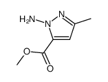 1H-Pyrazole-5-carboxylicacid,1-amino-3-methyl-,methylester(9CI) Structure