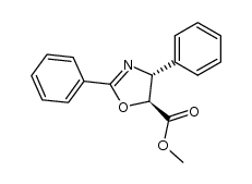 methyl (4R,5S)-2,4-diphenyl-4,5-dihydro-1,3-oxazole-5-carboxylate Structure