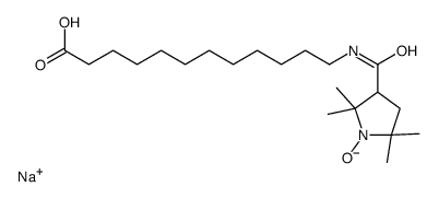 12-(2,2,5,5-tetramethyl-1-pyrrolidinoxyl-3-carbonylamino)dodecanoate Structure
