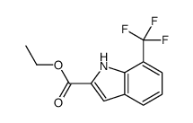 Ethyl 7-(trifluoromethyl)-1H-indole-2-carboxylate结构式