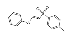1-methyl-4-[[(E)-2-(phenylsulfanyl)vinyl]sulfonyl]benzene结构式