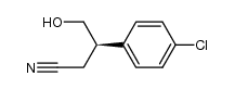 4-hydroxy-3-(p-chlorophenyl)butyronitrile Structure