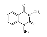 1-Amino-3-methyl-1H-quinazoline-2,4-dione Structure