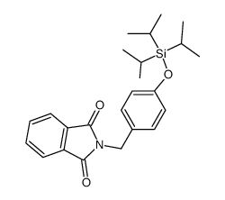 N-(4-(triisopropylsilyloxy)benzyl)phthalimide结构式