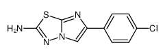 6-(4-CHLOROPHENYL)IMIDAZO[2,1-B][1,3,4]THIADIAZOL-2-AMINE HYDROBROMIDE结构式