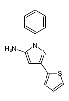 1-苯基-3-(噻吩-2-基)-1H-吡唑-5-胺结构式