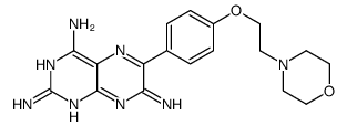 6-[4-(2-morpholin-4-ylethoxy)phenyl]pteridine-2,4,7-triamine Structure