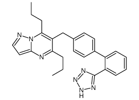 5,7-Dipropyl-6-((2'-(1H-tetrazol-5-yl)(1,1'-biphenyl)-4-yl)methyl)pyrazolo(1,5-a)pyrimidine结构式