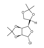 2,3:5,6-DI-O-ISOPROPYLIDENE-A-D-MANNO-FU RANOSYL CHLORIDE structure