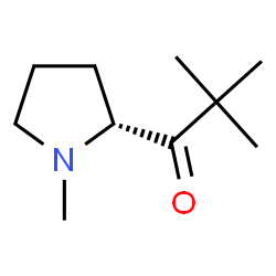1-Propanone,2,2-dimethyl-1-(1-methyl-2-pyrrolidinyl)-,(R)-(9CI) structure