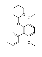 1-(3,6-dimethoxy-2-((tetrahydro-2H-pyran-2-yl)oxy)phenyl)-3-methylbut-2-en-1-one Structure