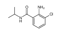 2-amino-3-chloro-n-isopropyl-benzamide结构式