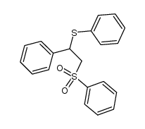 phenyl(β-phenyl sulphenyl-β-phenyl ethyl)sulphone结构式