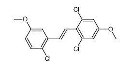 1,3-Dichloro-2-[(E)-2-(2-chloro-5-methoxy-phenyl)-vinyl]-5-methoxy-benzene Structure