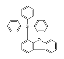 dibenzofuran-4-yl(triphenyl)silane结构式