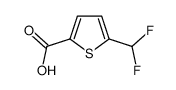 5-(difluoromethyl)thiophene-2-carboxylic acid结构式