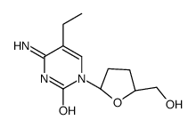 4-amino-5-ethyl-1-[(2R,5S)-5-(hydroxymethyl)oxolan-2-yl]pyrimidin-2-one结构式