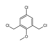 5-chloro-1,3-bis(chloromethyl)-2-methoxybenzene结构式