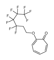 2-(3,3,4,4,5,5,6,6,6-nonafluorohexoxy)cyclohepta-2,4,6-trien-1-one Structure