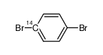 1,4-dibromo-[1-14C]benzene结构式