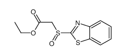 ethyl 2-(1,3-benzothiazol-2-ylsulfinyl)acetate Structure