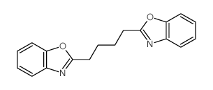 2,2'-(1,4-Butanediyl)bis-1,3-benzoxazole Structure