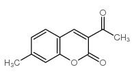 3-acetyl-7-methyl-2H-chromen-2-one structure