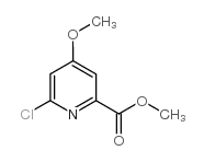 6-Chloro-4-methoxy-2-pyridinecarboxylic acid methyl ester Structure