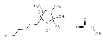 2-hexyl-2,3,4,5,5-pentamethyl-3-imidazolinium-1-oxyl methyl sulfate, free radical结构式