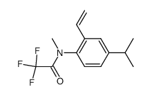 2,2,2-trifluoro-N-(4-isopropyl-2-vinylphenyl)-N-methylacetamide结构式