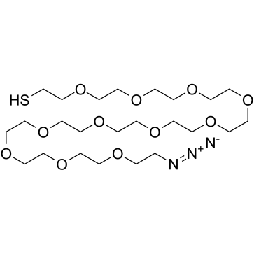 HS-PEG11-CH2CH2N3结构式