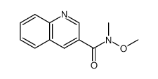 N-methoxy-N-methylquinoline-3-carboxamide结构式