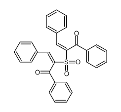 2-(3-oxo-1,3-diphenylprop-1-en-2-yl)sulfonyl-1,3-diphenylprop-2-en-1-one Structure