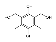 4-chloro-2,6-bis-hydroxymethyl-3,5-dimethyl-phenol结构式