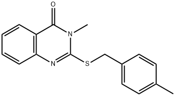 3-Methyl-2-((4-methylbenzyl)thio)quinazolin-4(3H)-one picture