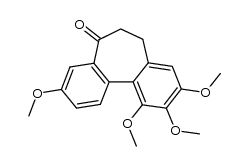 6,7-dihydro-3,9,10,11-tetramethoxy-5H-dibenzo[a,c]cyclohepten-5-one结构式