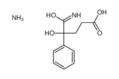 azanium 4-carbamoyl-4-hydroxy-4-phenyl-butanoate structure