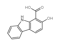 2-hydroxy-9H-carbazole-1-carboxylic acid structure
