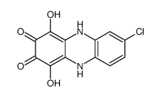 7-Chloro-1,2,3,4-tetrahydroxyphenazine结构式