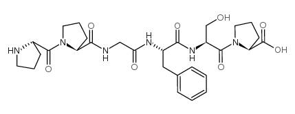 Bradykinin (2-7) acetate salt Structure