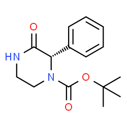 (S)-tert-butyl 3-oxo-2-phenylpiperazine-1-carboxylate Structure