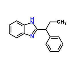 2-(1-Phenylpropyl)-1H-benzimidazole结构式