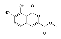 methyl 7,8-dihydroxy-1-oxoisochromene-3-carboxylate Structure