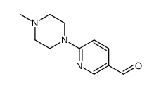 6-(4-甲基-1-哌嗪)-3-吡啶羧醛结构式