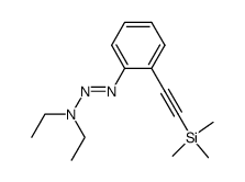 1-[2-[2-(trimethylsilyl)ethynyl]phenyl]-3,3-diethyltriazene Structure