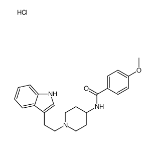 N-[1-[2-(1H-indol-3-yl)ethyl]piperidin-4-yl]-4-methoxybenzamide,hydrochloride结构式