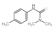 Thiourea,N,N-dimethyl-N'-(4-methylphenyl)- Structure