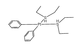 {PtPh2-bis(diethyl sulphide)} Structure