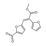 METHYL3-(5-NITRO-2-FURYL)-2-(2-FURYL)ACRYLATE结构式