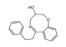 3,4-Dihydro-6-phenethyl-2H-1,5-benzoxazocin-3-ol结构式